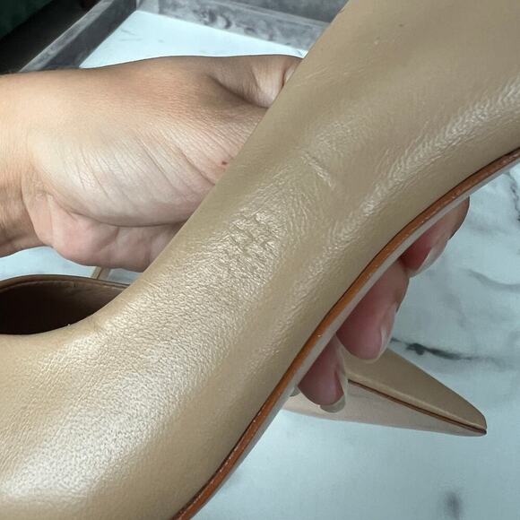 SCHUTZ Lou Light Beige High Stiletto Pumps Size 9.5 - Picture 7 of 9